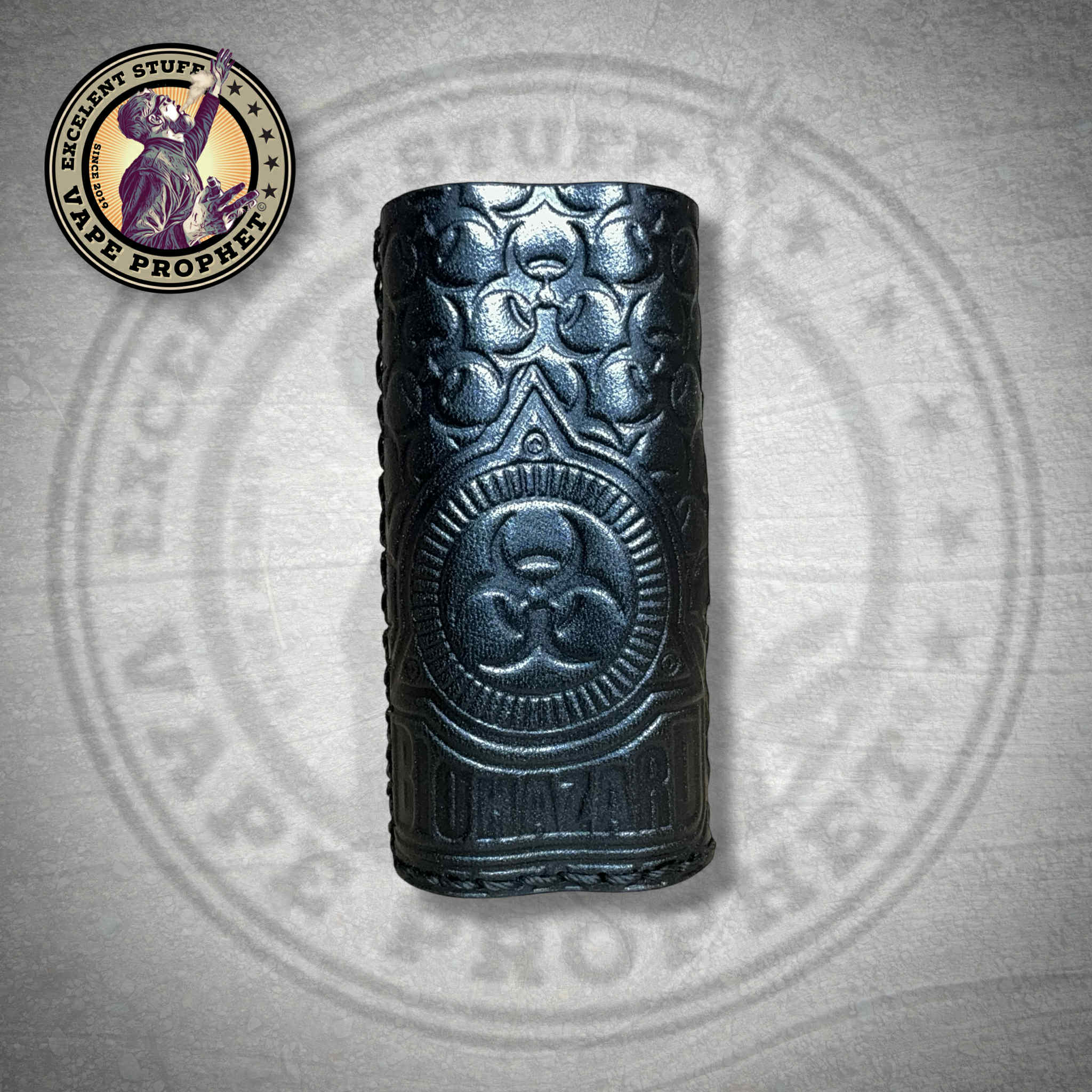 Leather Struktur Sleeve "Biohazard Black Metal", passend für die Pipeline Pro M/Dicodes Dani Micro 21700